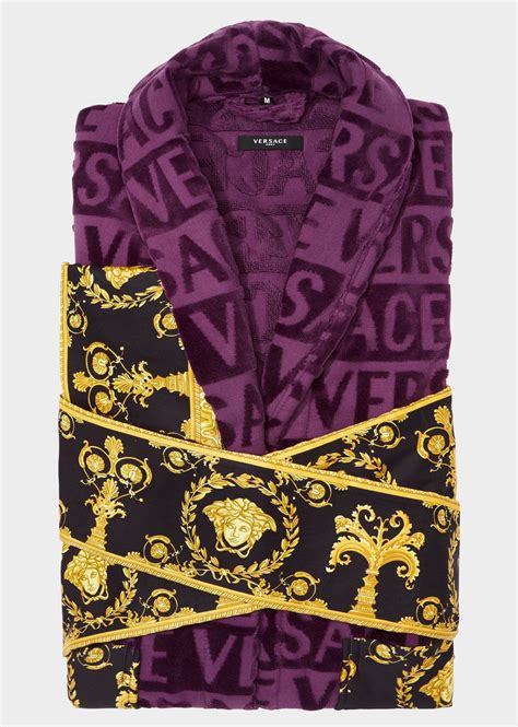 versace violet bathrobe|Versace bathrobe selfridges.